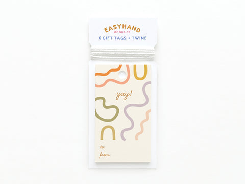 Yay Squiggles Gift Tag