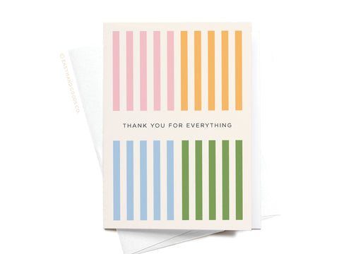 Thank You for Everything Folded Greeting Note Set