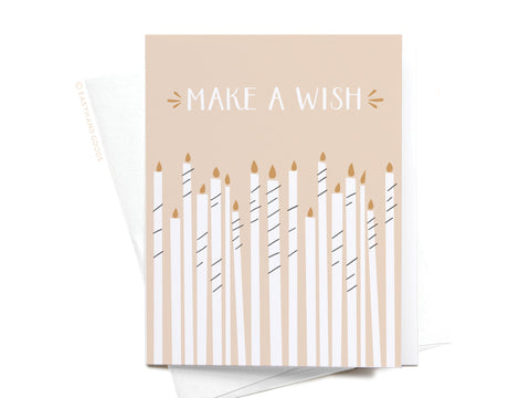 Make a Wish Birthday Candles Greeting Card