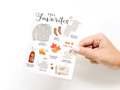Fall Favorites Greeting Card