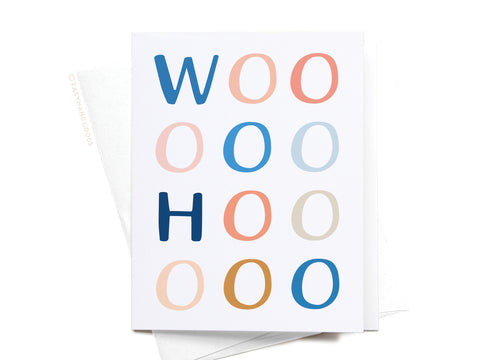 WooHoo Typography Greeting Card
