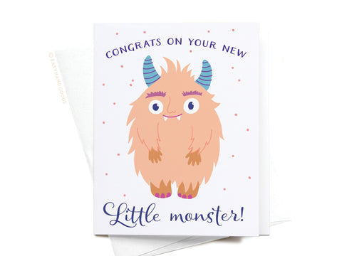 Congrats on Your New Little Monster Greeting Card