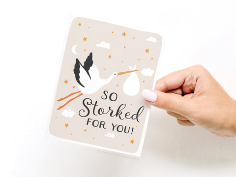 So Storked For You Greeting Card - Onderkast Studio