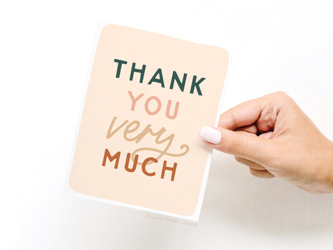 Thank You Very Much Greeting Card
