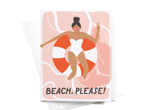 Beach Please Greeting Card