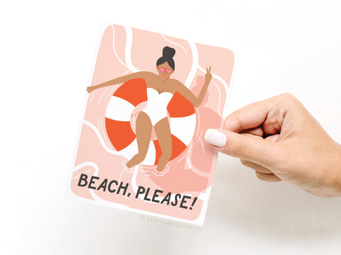 Beach Please Greeting Card