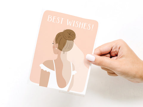 Best Wishes Bride Greeting Card