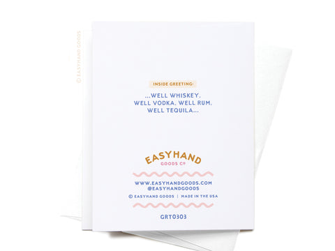 Well Wishes for Your Birthday Bar Shelves Greeting Card