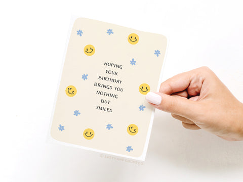 Nothing But Smiles Greeting Card - Onderkast Studio