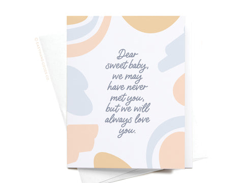 Dear Sweet Baby Miscarriage Greeting Card - Onderkast Studio