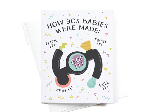 How 90s Babies Were Made Greeting Card
