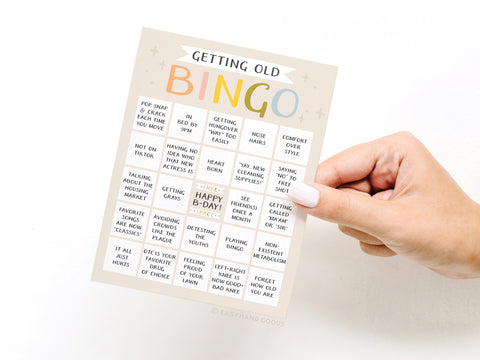 Getting Old Bingo Greeting Card
