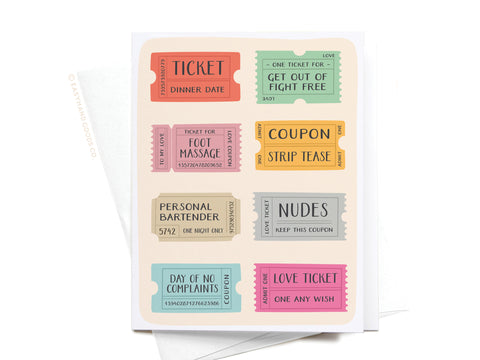 Love Coupons Greeting Card - Onderkast Studio