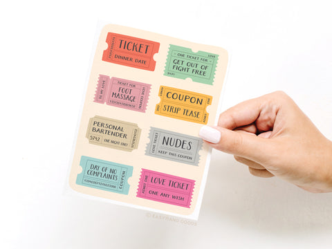 Love Coupons Greeting Card