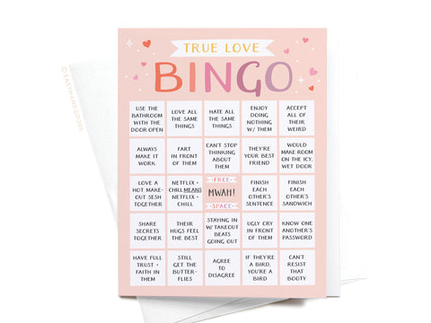 True Love Bingo Greeting Card