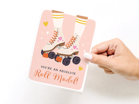 Roll Model Roller Skates Greeting Card