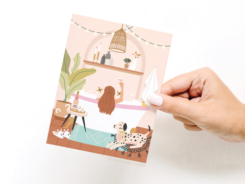 Bubble Bath Cheers Greeting Card