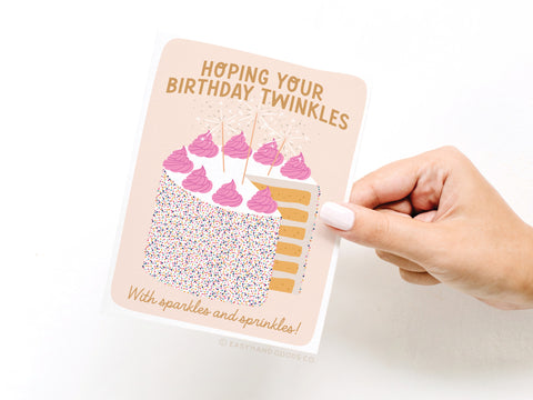 Birthday Sparkles and Sprinkles Greeting Card