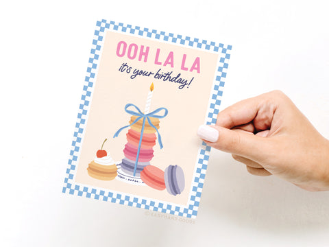 Ooh La La Macarons Greeting Card