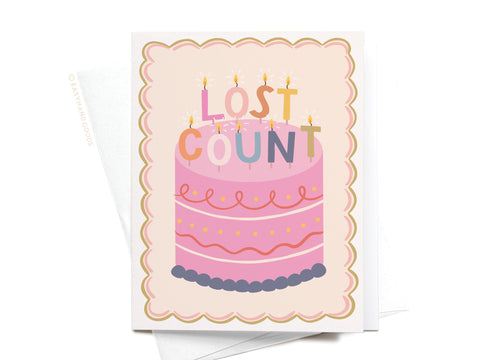 Lost Count Birthday Candles Greeting Card