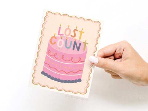 Lost Count Birthday Candles Greeting Card