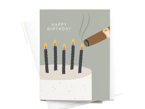 Happy Birthday Cigar Greeting Card