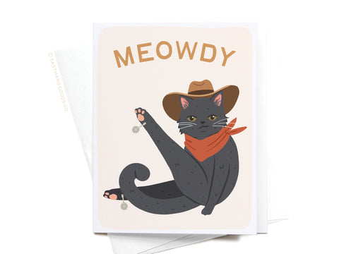 Meowdy Greeting Card - Onderkast Studio