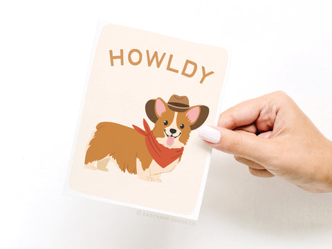 Howldy Greeting Card - Onderkast Studio
