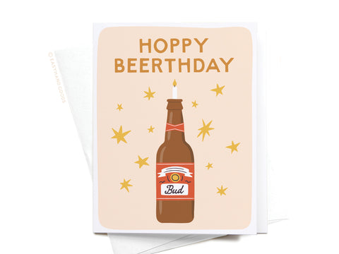 Hoppy Beerthday Bud Greeting Card