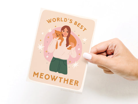World’s Best Meowther Greeting Card