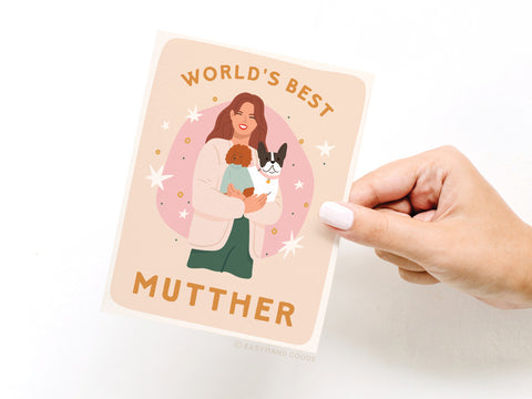 World’s Best Mutther Greeting Card