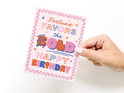 Fortune Favors the Old Greeting Card