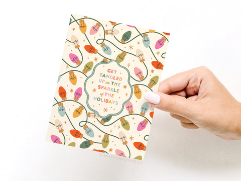 Tangled Up In the Sparkle of the Holidays Greeting Card