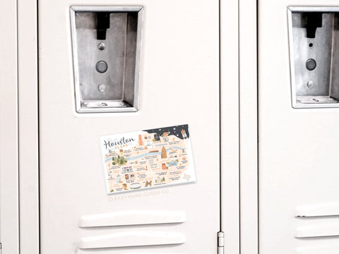 Houston Map Refrigerator Magnet