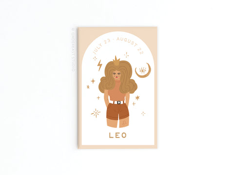 Leo Zodiac Refrigerator Magnet