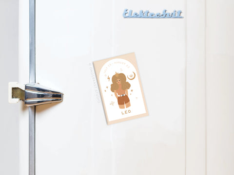 Leo Zodiac Refrigerator Magnet