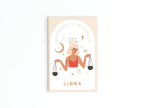 Libra Zodiac Refrigerator Magnet