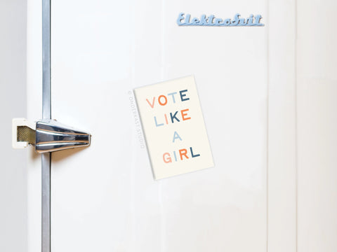 Vote Like a Girl Refrigerator Magnet