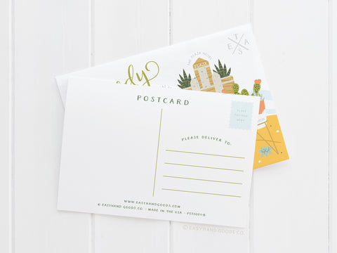 El Paso Succulent Skyline Postcard