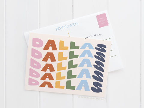 Wavy Dallas Postcard