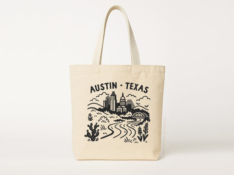 Austin Skyline Tote Bag