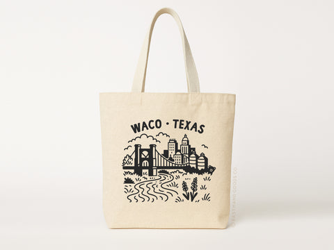 Waco Skyline Tote Bag