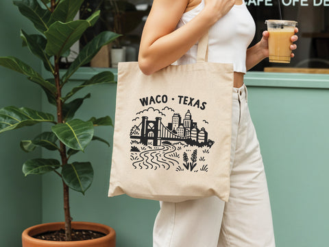 Waco Skyline Tote Bag