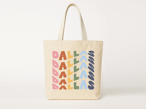 Wavy Dallas Tote Bag