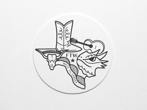 Fort Worth Texas Coaster Set - onderkast-studio