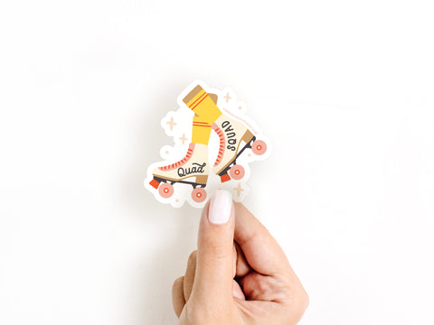 Quad Squad Roller Skates Sticker