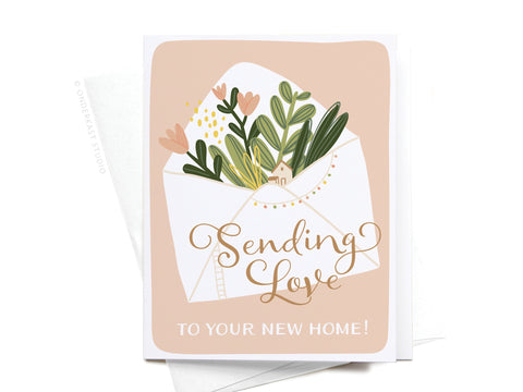 Sending Love to Your New Home! Greeting Card