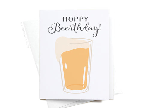 Hoppy Beerthday! Beer Greeting Card