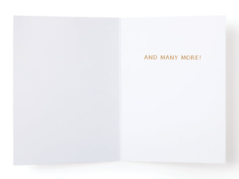 Happy Birthday to You Cake + Candles Greeting Card